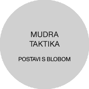 MUDRA TAKTIKA/ Postavi s Blobom.